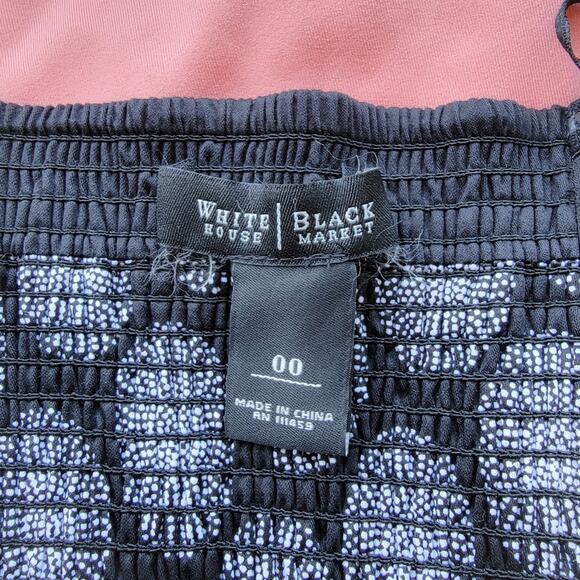 White House Black Market Black Strapless Fit & Flare Cocktail Dress - Picture 4 of 4